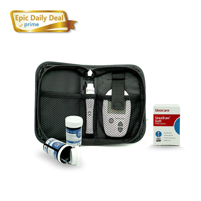 Witte Engelse Rapportering Glucometer Kit Blood Glucose Meter Kit met Pijnloze Lancetten